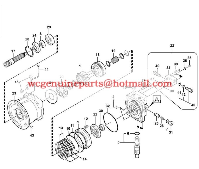 14552686 SWING MOTOR ASSY FOR VOLVO EC210 EXCAVATOR