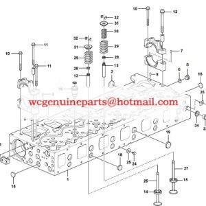 22250859 CYLINDER HEAD ASSY FOR D13 ENGINE