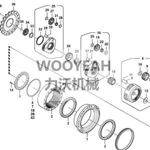 14739241 TRAVEL GEARBOX FOR VOLVO EC460 EC480 EXCAVATOR